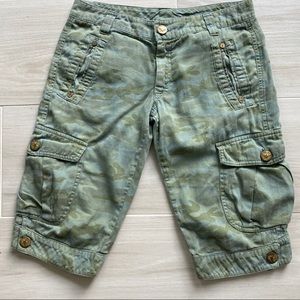 CARGO CAMO HARD TAIL SHORTS - XS